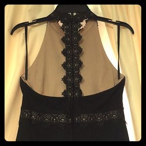 Floor length black gown